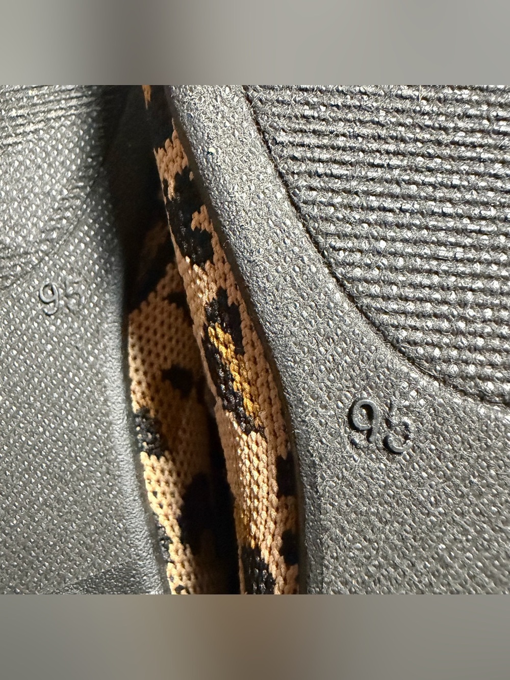 Steve Madden Richmond Animal Print Knit Mary Jane Flats Brown/Black Size 9.5 - Picture 7 of 8